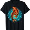 Fighting Giant Carp Nishikigoi Fish Cherry Blossom T-Shirt(2)