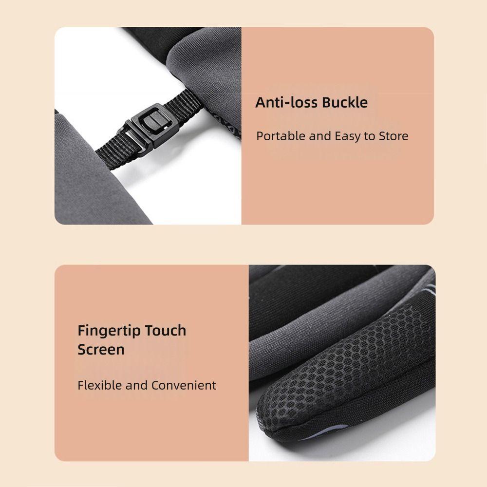 Cold Resistance Warm Mittens Windproof Waterproof Gloves  for Outdoor Running Cycling Skiing