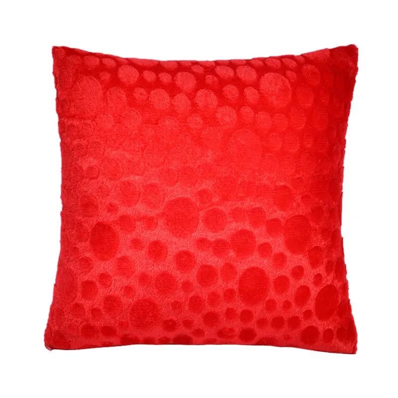 43x43cm Winter Soft Plush Square Sofa Cushion Cover Home Car Office Chairs Decoration Pillowcase