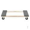 Furniture Dolly, 1000 lbs Load Capacity, 18" x 30", 4 x 3" PP Swivel Casters, Heavy Duty Hardwood Furniture Moving Dolly, Mover's Dolly, Moving Cart