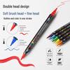 Student Art Double-Ended Acrylic Markers Set - Soft & Hard Tips, Professional Quality