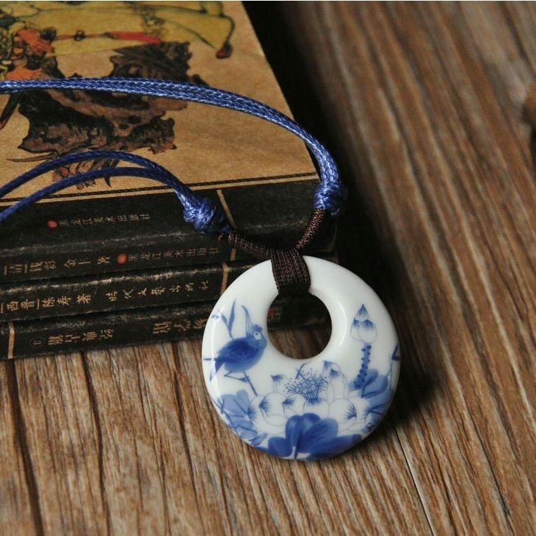 

Жіночі прикраси в етнічному стилі кругле керамічне намисто