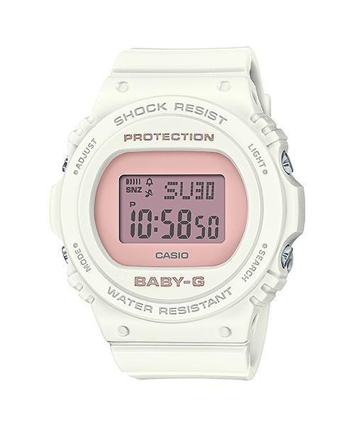 

Casio Men s Resin 200M Water Resistant Shock Resistant Alarm Quartz Watch BGD-570-7B белый