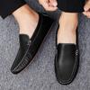 Nuove Scarpe Uomo Pelle Vera Estate Uomo Mocassino Moda Loafer Uomo Classico Business Guida Loafer Piatto Calzature Casual Maschili