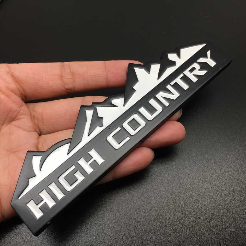 Car Styling 3D Metal HIGH COUNTRY Logo Decal sticker for  Car Trunk Emblem body accessories