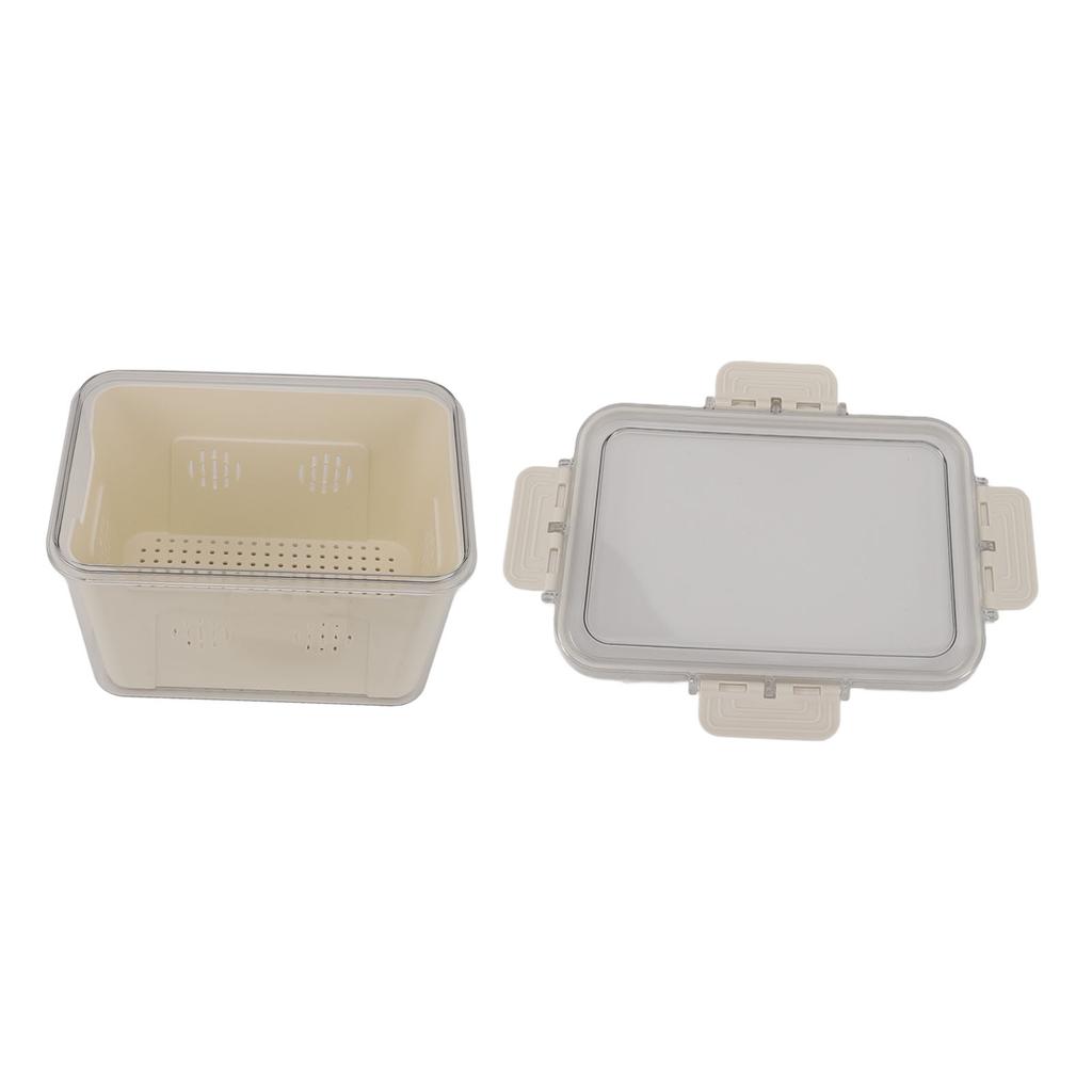 Fridge Food Storage Container PET Easy To Clean Sealed Food Preservation Box for Kitchen
