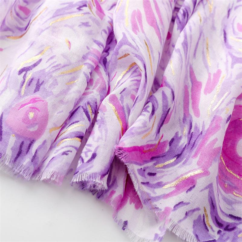 180*88cm Lightweight Scarves for Women Starry Sky Pattern Scarf Shawls Sunscreen Head Shawls Cotton Feeling  Scarves and Wraps for Summer Shawl