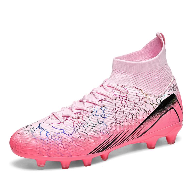 Professionelle Fußballschuhe High Top Fußballstiefel Herren Fußballschuhe Sportliche Sneaker für Teenager Fußballtraining
