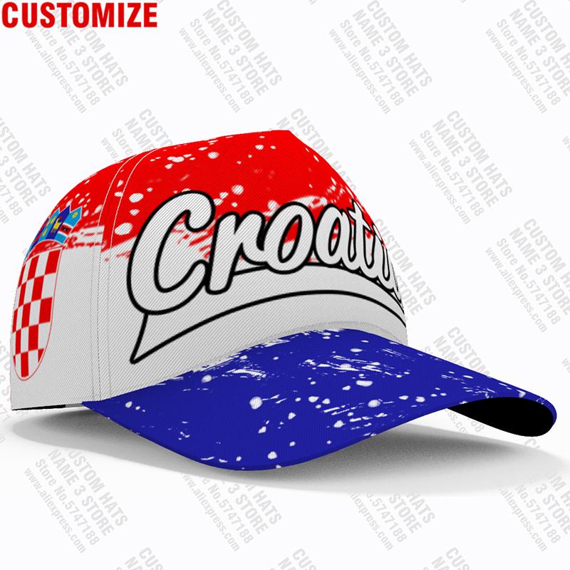Croatia Baseball Cap Free Custom Name Number Team Logo Hr Hat Hrv Country Travel Croatian Nation Hrvatska Republic Flag Headgear