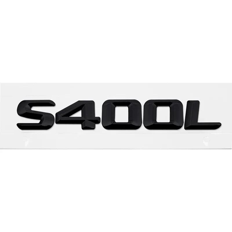 Alloy ABS Car Number Letters Sticker Rear Trunk Badge Decals for Mercedes Benz S300L S320L S400L S500L S600L Emblem Accessories
