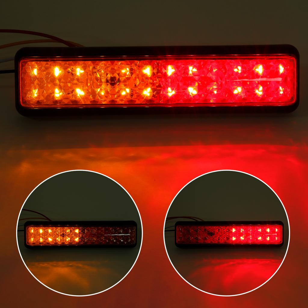 2Pcs Trailer Lights 10-30V Indicator Stop Light Brake Turn Trailer Light Multifunctional Durable Turn Signal Side Marker Lamp