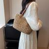 Borsa pastorale di grande capacità Borsa tote intrecciata semplice di tendenza da donna Borsa a tracolla piccola e fresca Borsa da braccio alla moda