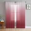 Pink Geometric Triangle Gray Gradient Chiffon Sheer Curtains For Living Room Bedroom Home Decoration Window Voiles Tulle Curtain