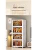 Movable Multi-layer Folding Storage Wardrobe with Wheels