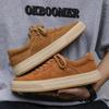 2024 New Design Men's Thick-Soled Cow Suede Casual Sneakers – Trendy & Versatile Fashion