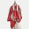 Autumn and winter temperament scarf women's high-end atmosphere retro versatile cashew nut flower skin-friendly, comfortable and warm scarf