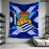 Real Sociedad Wall Tapestry Aesthetic Wall Hanging Printed Fabric Blanket Decorative Tapestries for Bedroom Living Room Home Decor