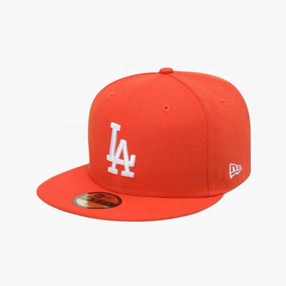 New Era Mlb La Dodgers Basic Fitted Cap Orange 15131703 ORANGE/738