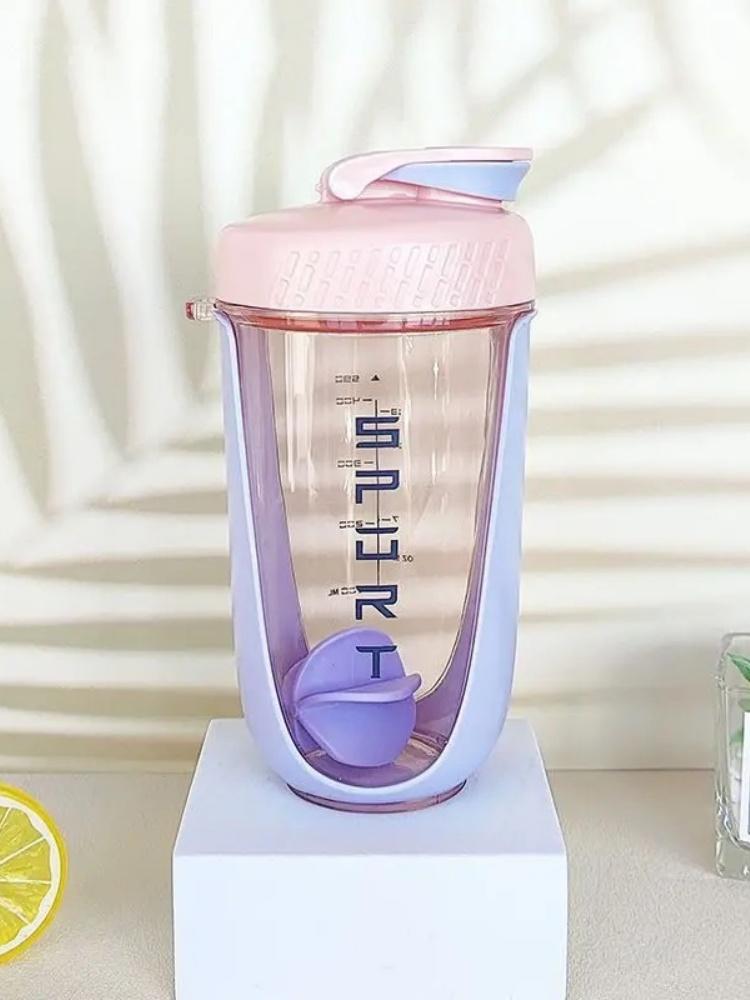 

Новый шейкер для протеинового порошка 590 мл, спортивный шейкер, портативная портативная чашка для воды для офисных девушек с веревкой для переноски