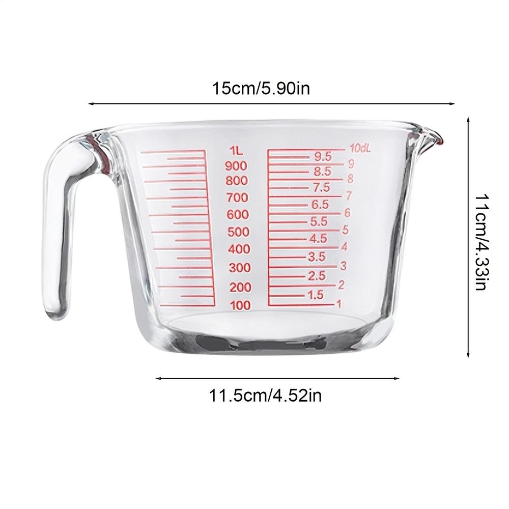 Measuring Cups Clear Safe Portable Measurement Container Liquid Measuring Container For Meal Prepping Cooking Baking Kitchen прозрачный
