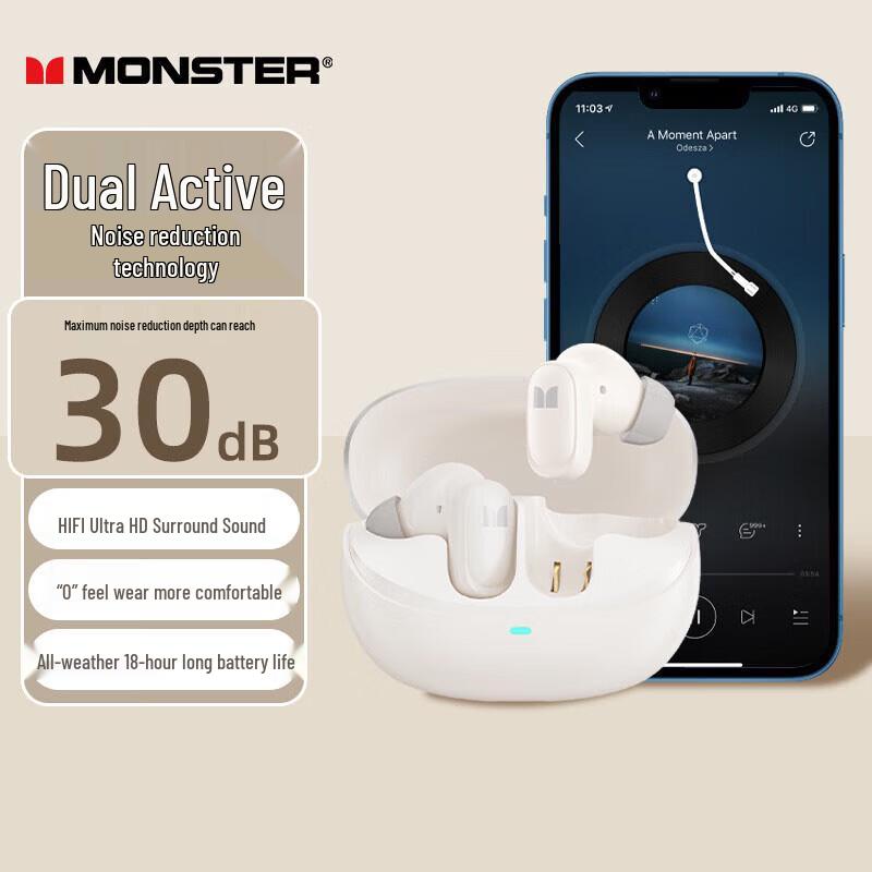

Monster XKT28 TWS True Wireless Bluetooth Earbuds