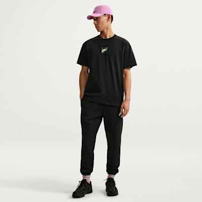 Nike Sportswear T Shirts Men's Black Crew Neck Moderate