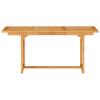 Garden Dining Set 7 pcs Brown Solid Acacia Wood