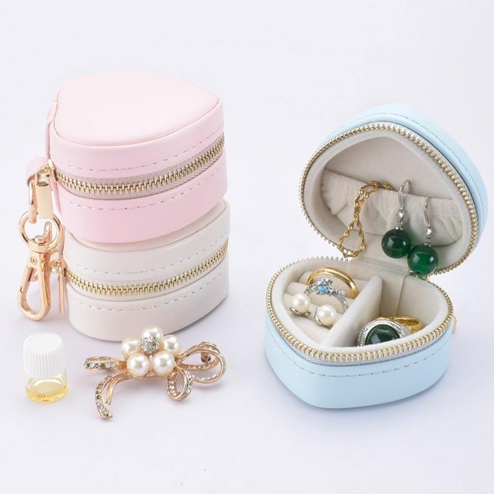 Mini Portable Ring Box Jewelry Display Travel Bag Pendant Multipurpose Jewelry Box Keychain  Gifts