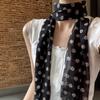 2025 New Wave Point Silk Scarf Women's Spring/Summer Versatile Printed Series Neck Tie Hair High End Drift Belt