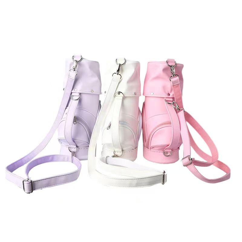 

Женская мини-сумка кроссбоди-клатч в виде мяча для гольфа розовый