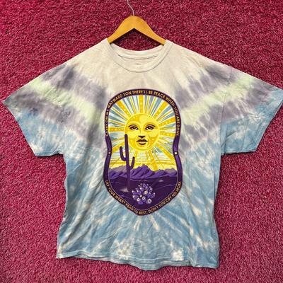 Kansas Carry On My Wayword Son Lyrircs Tie Dye Tshirt