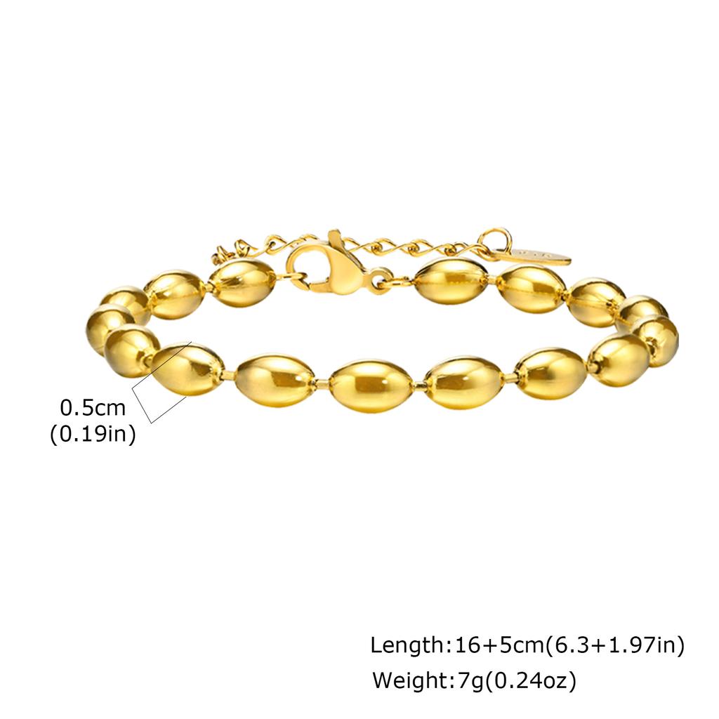 Bracelets for Women Non Tarnish, Stack Stainless Steel Bangles, Tie Knot Cuffs, Cuban Rope Paperclip Beaded Fashion Bracelet