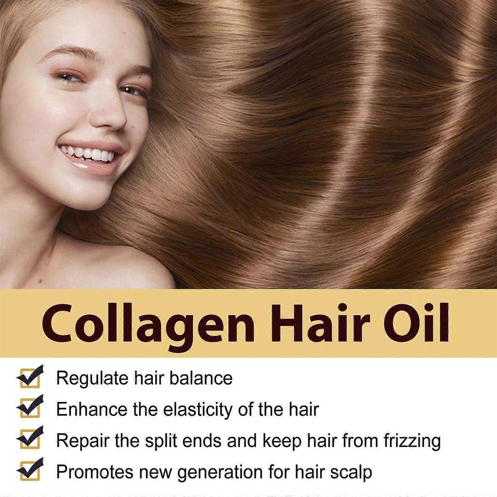 EELHOE Maca Essence Repair Collagen, Repair Bifurcate Improve Hair Moist Smooth The Hair Essence