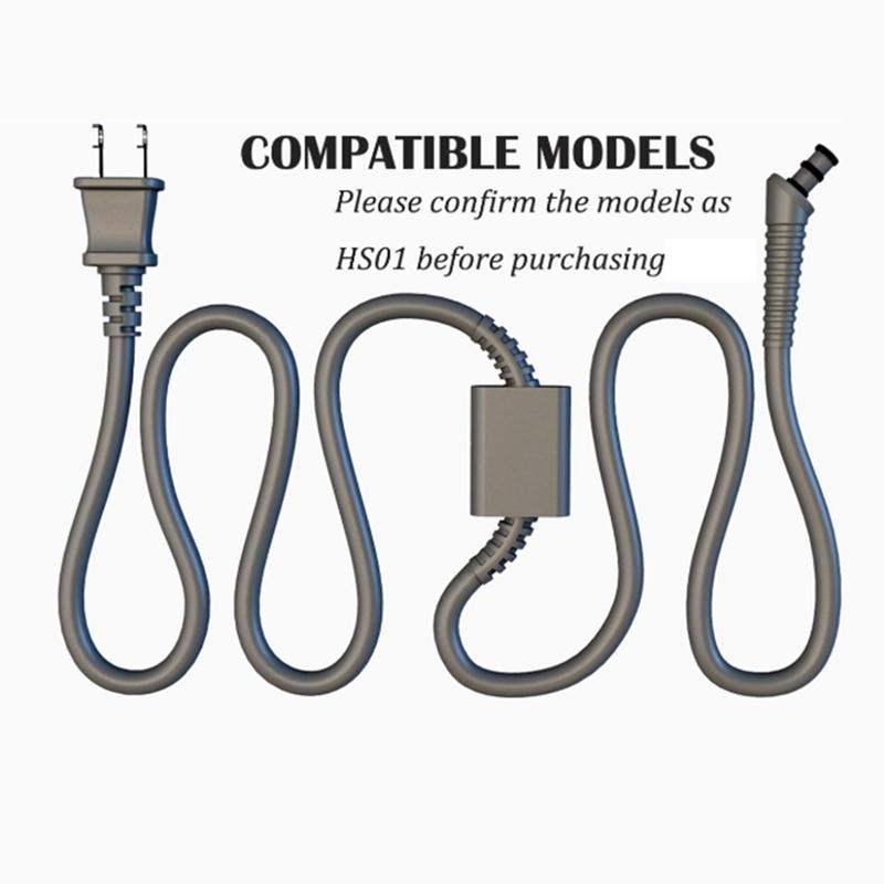 Replacement Curling Iron Cable For Dyson HS01/HS05 Airwrap Hair Styler Hair Rod Power Cord AC Charger Cable UK Plug