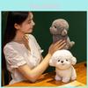 Adorable Jouet en Peluche Chien Teddy Réaliste Animal en Peluche Cadeau Pour Anniversaires Et Collectionneurs