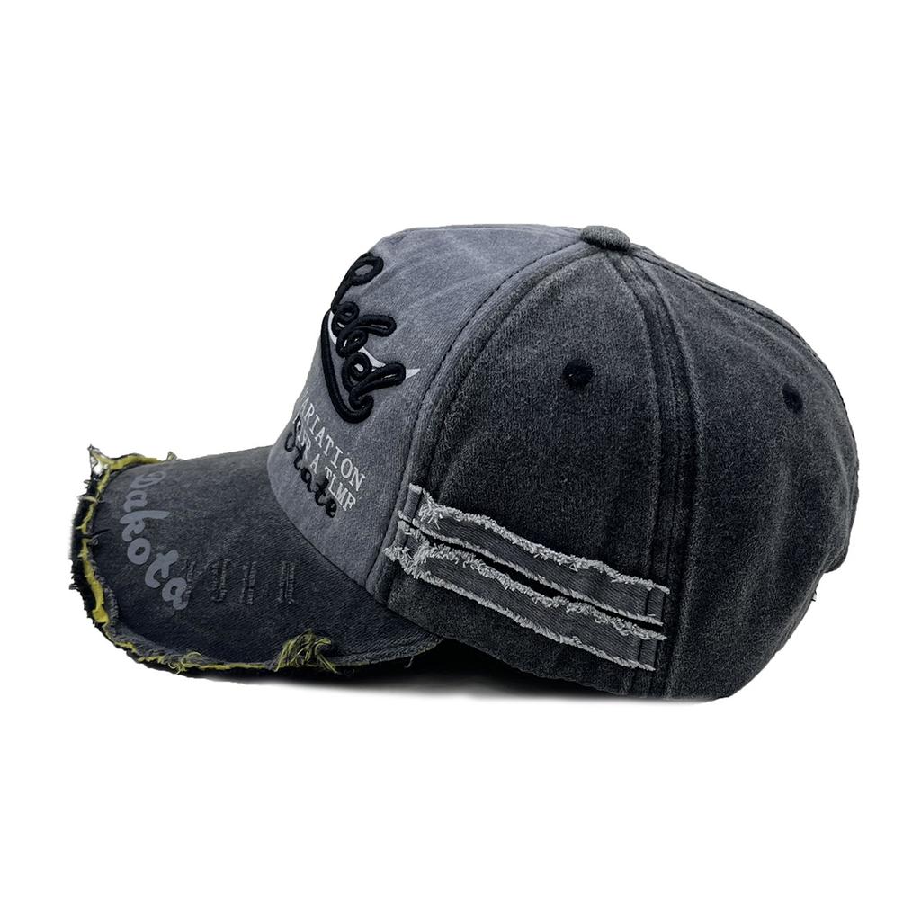 Women'S Washed Hat, Spring And Autumn Washed Bullhead Baseball Cap, Men'S Trendy Casual Embroidered Baseball Cap