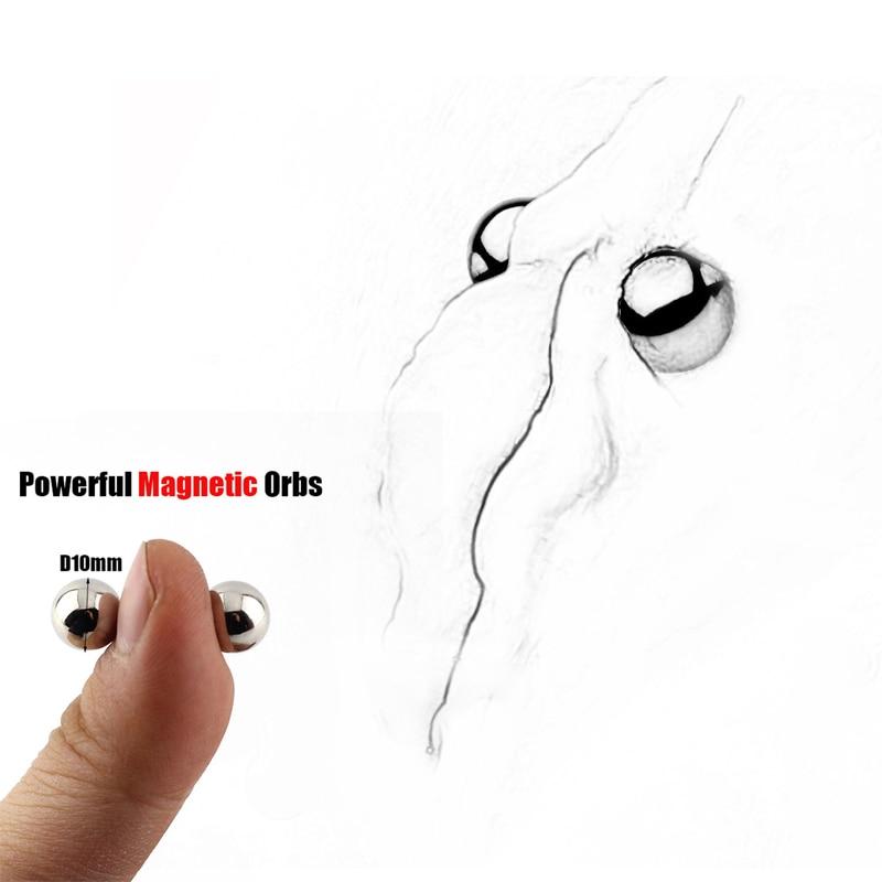Paar XL Ultra Leistungsstarke Magnetkugeln,BDSM Bondage Nippelklemmen Starke Klitoris Keine Vibratoren Sexspielzeug für Frauenpaare