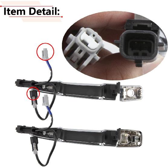 RLB-HILON Exterior Door Handle Compatible With Nissan Sentra 2013-2018 | For Nissan Murano Maxima 2009-2014 | For Nissan Leaf 2011-2017 Year