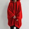 AUT1029645CMP Women Oversized Zip Up Hoodie Long Sleeve Solid Color Loose Casual Long Hooded Jacket S-5XL