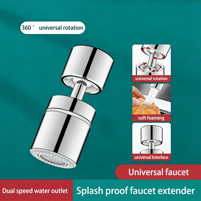 Kitchen Faucet Extender Anti-splash Water Sink Universal Joint Supercharged Universal Rotating Spout