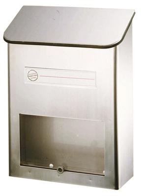 Mailbox In Stainless Steel W X D X Wall-Mounted [Made Japan] (25.5cm 12.0cm 33.5cm H) PS-20H