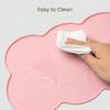 Waterproof Cat Feeding Mat Multi-Color Indoor Pet Mat Silicone Pet Bowl Pad  for Dogs Cats
