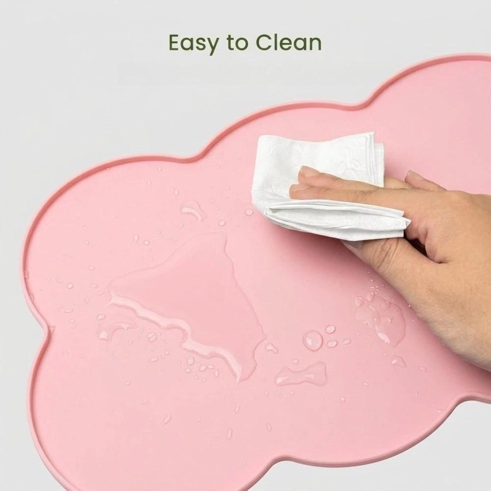 Waterproof Cat Feeding Mat Multi-Color Indoor Pet Mat Silicone Pet Bowl Pad for Dogs Cats