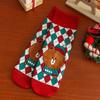 Cartoon Coral Fleece Socks Santa Claus Bed Socks New Sleep Stockings  Autumn and Winter