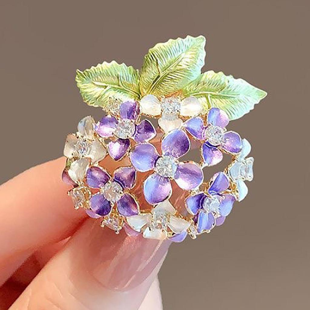 Sparkling Flower Adornment Formal Event Jewelry Handmade Flower Clothing Jewelry Alloy Texture for Various Occasion
