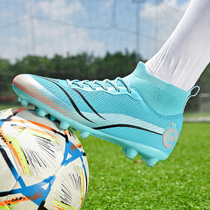 Herren Fußballschuhe Große Größe Ultraleichte Fußballschuhe Jungen Sneakers Rutschfeste AG/TF Fußballschuhe Stiefeletten Unisex