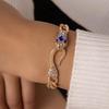 Vintage Snake Eyes Zircon Bracelet For Women Elegant Animal Party Bracelet Jewelry Gift