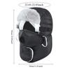 Winter Warme Kopfbedeckung Winddicht Verdickt Gehörschutz Nackenabdeckung Brillenmütze Unisex Thermisch Outdoor Motorrad Kapuzenmütze