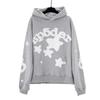 Premium Heavyweight Hooded Sweatshirt With Rhinestone Letter Print Unisex Streetwear Pullover Fall
