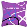 Fashionable letters Pillow Covers Cartoon Sofa Decorative Home Double-sided Printing Short Plush Cute Cushion Cover